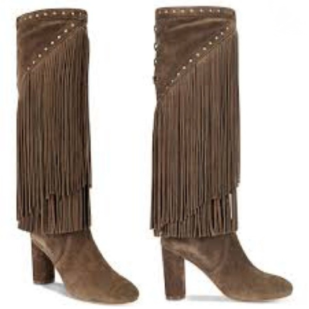 INC International Concepts Fringe Heeled Boots